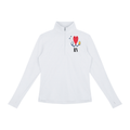 NURSE-RN-RED HEART PULLOVER-RN logo Women's Quarter-Zip Yoga Pullover add some warmth to your scrubs. 4 colors-4 sizes in this light weight pullover to wear on those days you just need a little style while you work.