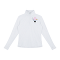 NURSE-MA-PINK HEART PULLOVER-MA logo Women's Quarter-Zip Yoga Pullover add some warmth to your scrubs. 4 colors-4 sizes in this light weight pullover to wear on those days you just need a little style while you work.