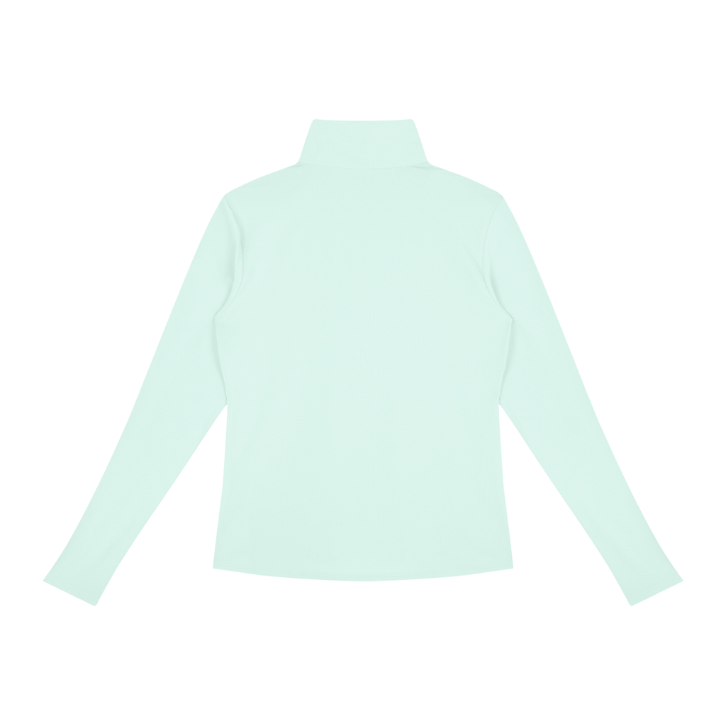 NURSE-RN-WHITE HEART PULLOVER-RN logo Women's Quarter-Zip Yoga Pullover add some warmth to your scrubs. 4 colors-4 sizes in this light weight pullover to wear on those days you just need a little style while you work.