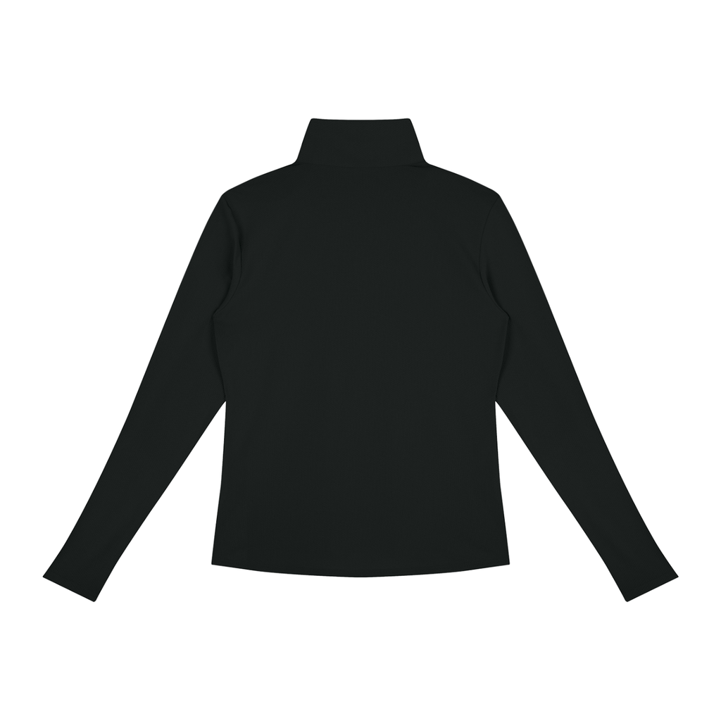 NURSE-NP-WHITE HEART PULLOVER-NP logo Women's Quarter-Zip Yoga Pullover add some warmth to your scrubs. 4 colors-4 sizes in this light weight pullover to wear on those days you just need a little style while you work.